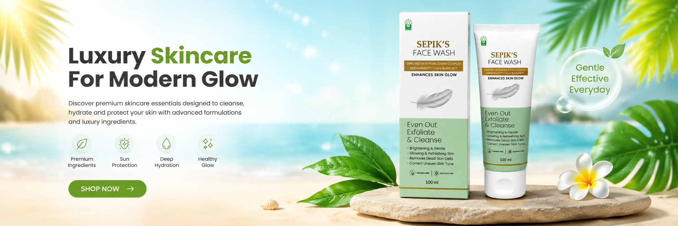 Sepik Face Wash Banner